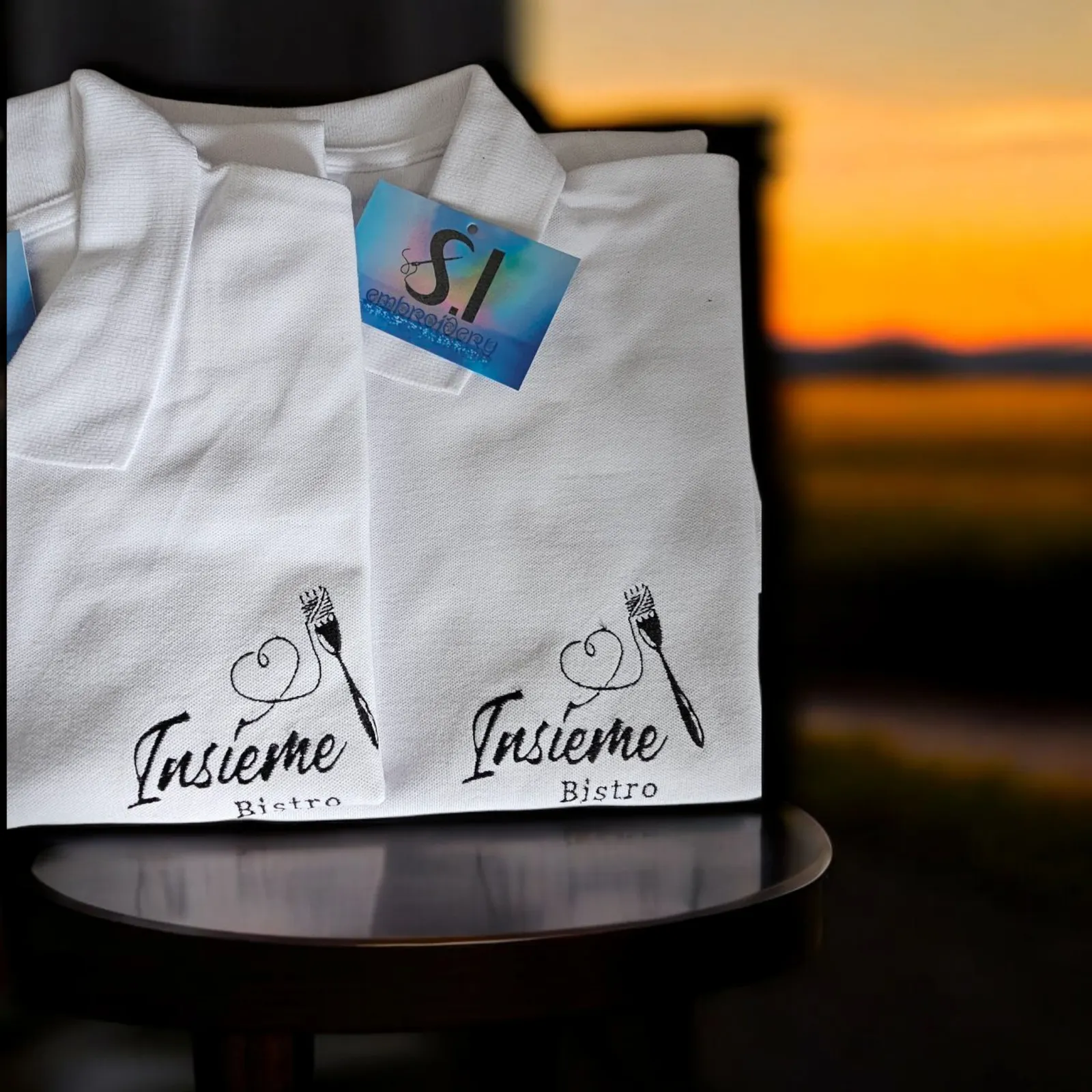 Bestickte Poloshirts für Bistros und Gastronomiebetriebe